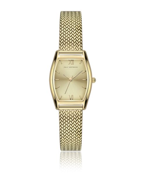 Montre analogique  en Acier EKN-5914GQ dorée