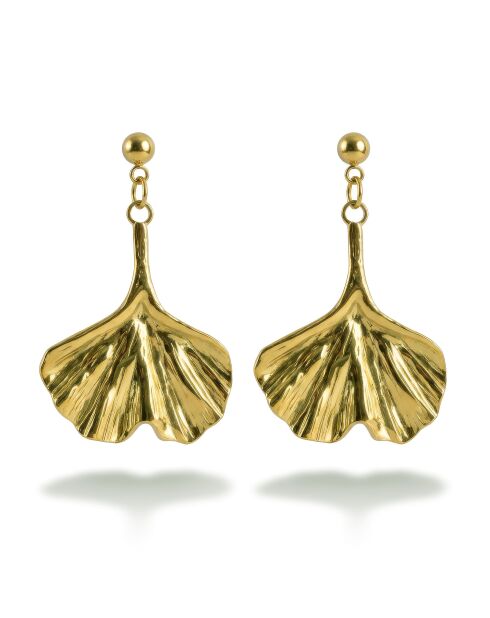 Boucles d'oreilles en Acier Solène dorées