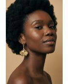 Boucles d'oreilles en Acier Solène dorées