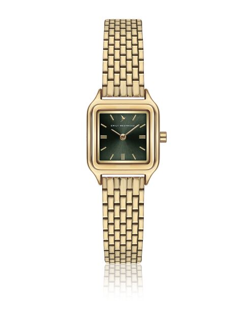Montre analogique  en Acier EFW-6114GQ dorée