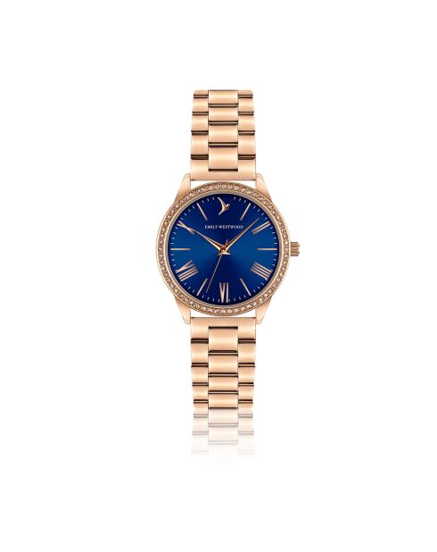 Montre en acier EXEX rose dorée