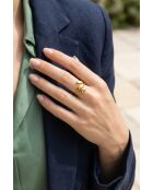Bague en Acier Pauline dorée