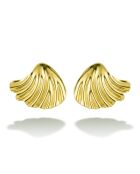 Boucles d'oreilles en Acier Louise dorées