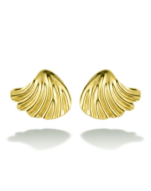 Boucles d'oreilles en Acier Louise dorées