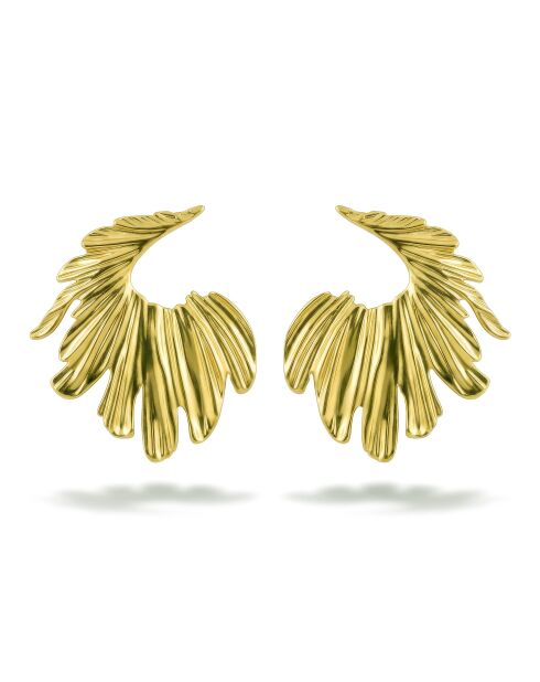 Boucles d'oreilles en Acier Mélodie dorées