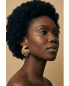 Boucles d'oreilles en Acier Mélodie dorées