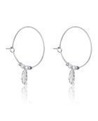 Boucles d'oreilles en Acier et perles d'imitation Priscillia argenté/blanc nacré