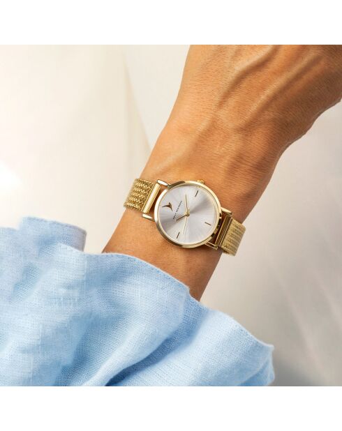 Montre en acier EKD-5914GQ mesh dorée