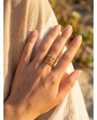 Bague en Acier Justine dorée
