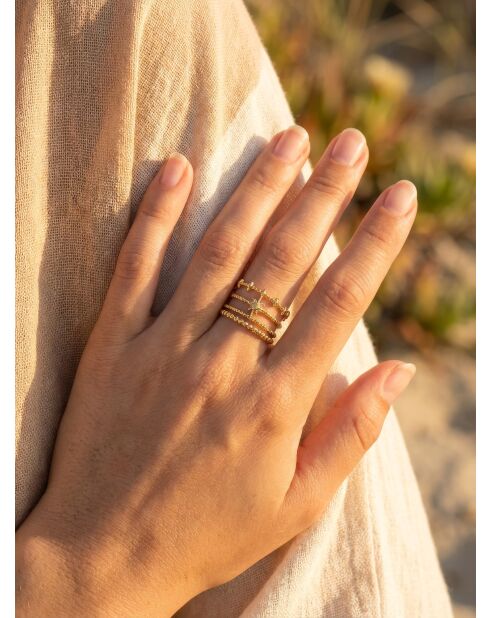Bague en Acier Justine dorée