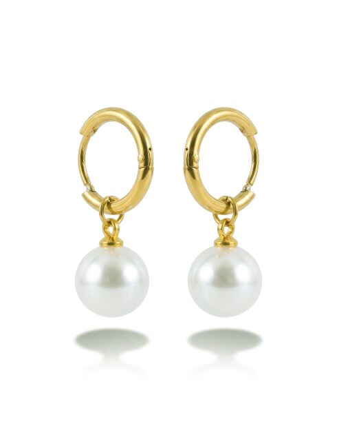 Boucles d'oreilles en Acier Adeline dorées