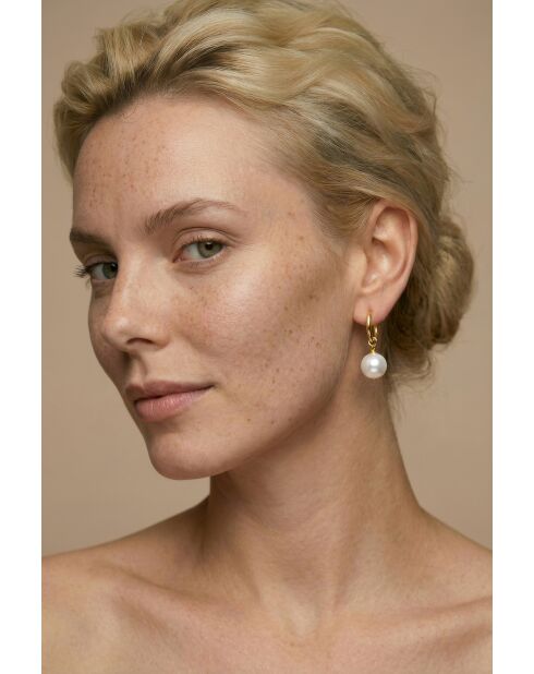 Boucles d'oreilles en Acier Adeline dorées