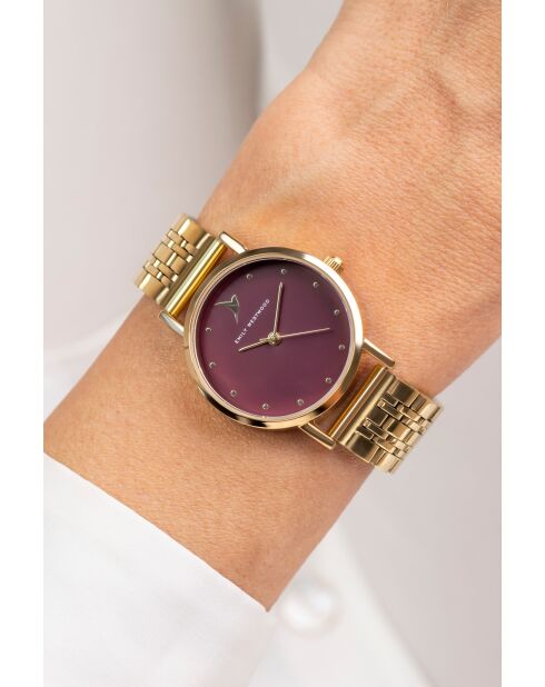 Montre analogique  en Acier EKF-5714GQ dorée