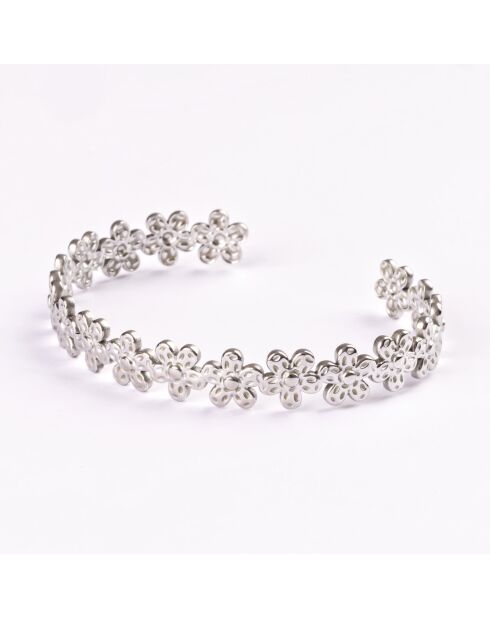 Bracelet en acier argenté