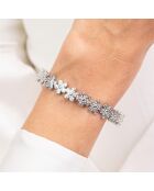 Bracelet en acier argenté