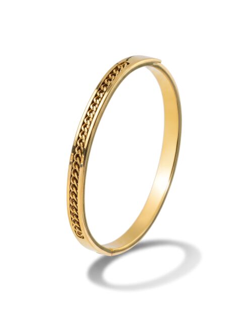 Bracelet en Acier Églantine doré