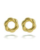 Boucles d'oreilles en Acier Aline dorées