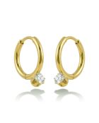 Boucles d'oreilles en Acier Charlotte dorées