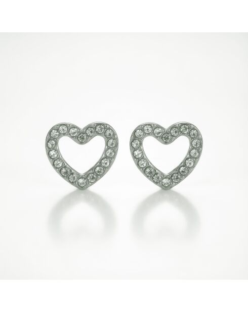 Boucles d'oreilles en Acier Alicia argentées