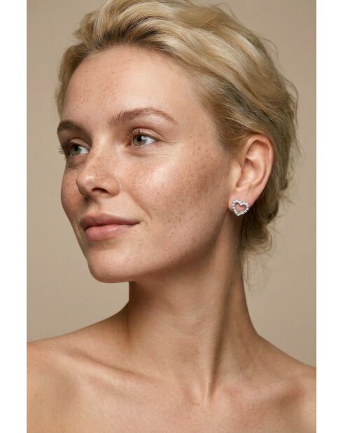 Boucles d'oreilles en Acier Alicia argentées
