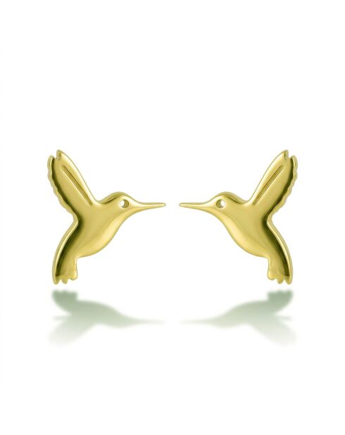 Boucles d'oreilles en Acier Julie dorées