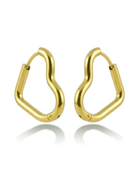 Boucles d'oreilles en Acier Marion dorées