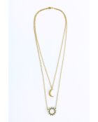 Collier en Acier Claire doré