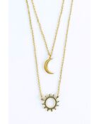 Collier en Acier Claire doré