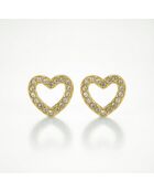 Boucles d'oreilles en Acier Julia dorées