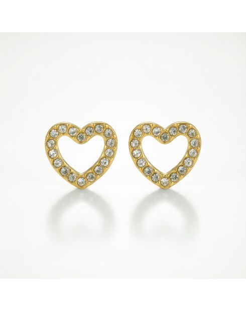 Boucles d'oreilles en Acier Julia dorées