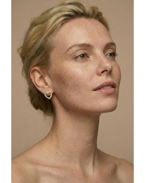 Boucles d'oreilles en Acier Julia dorées