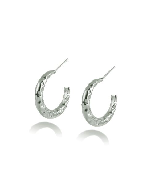 Boucles d'oreilles en Acier Kelly argentées