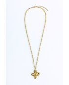 Collier en Acier Élodie doré