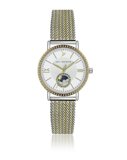 Montre analogique  en Acier EKA-2818 argentée