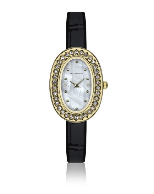 Montre analogique  en cuir EKR-BC001Q10G noire