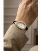 Montre analogique  en cuir EKR-BC001Q10G noire