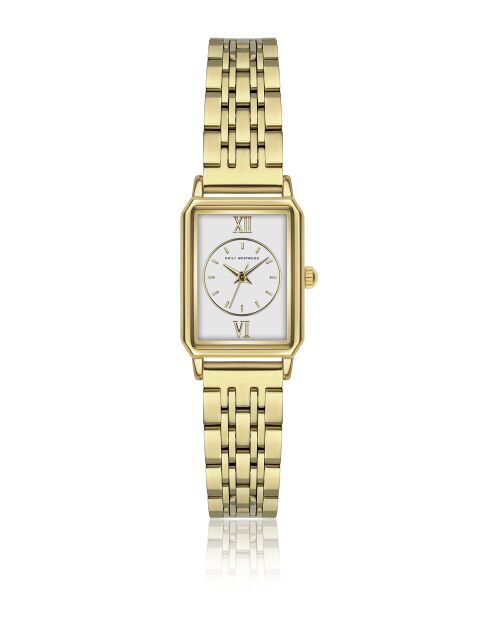 Montre analogique  en Acier dorée