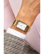 Montre analogique  en Acier dorée