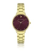 Montre analogique  en Acier EKK-4214GQ dorée