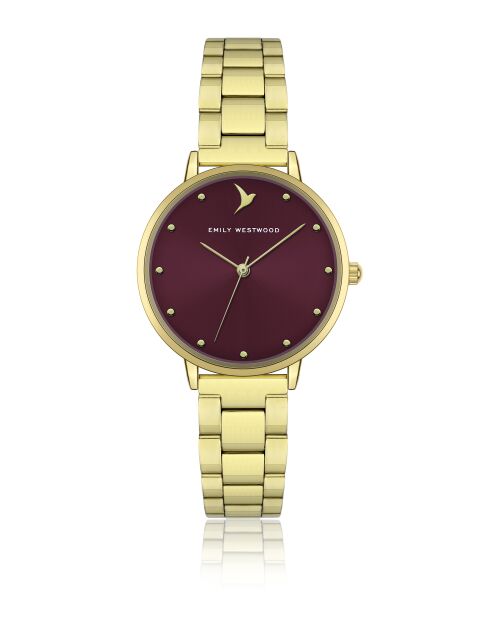 Montre analogique  en Acier EKK-4214GQ dorée