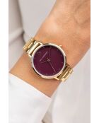 Montre analogique  en Acier EKK-4214GQ dorée