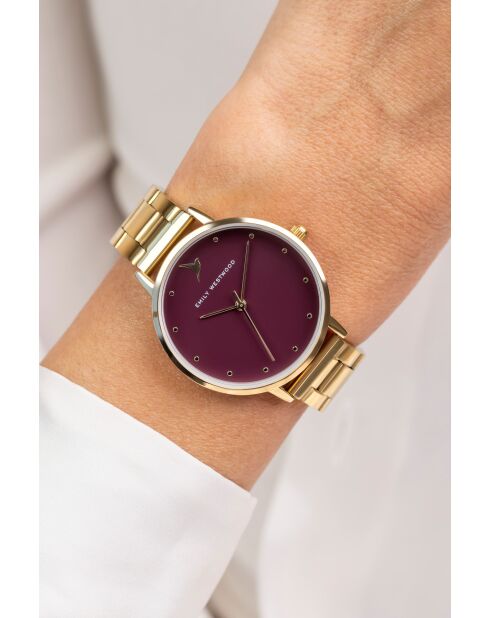 Montre analogique  en Acier EKK-4214GQ dorée