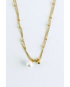 Collier en Acier Aurélie doré