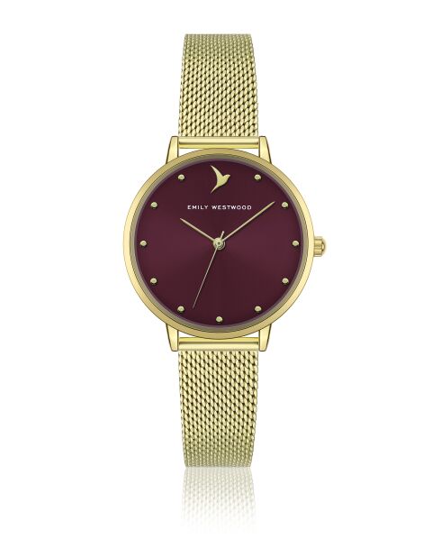 Montre analogique  en Acier EKK-3414 dorée