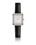 Orologio analogico in pelle argentata EHB-BS001Q14S