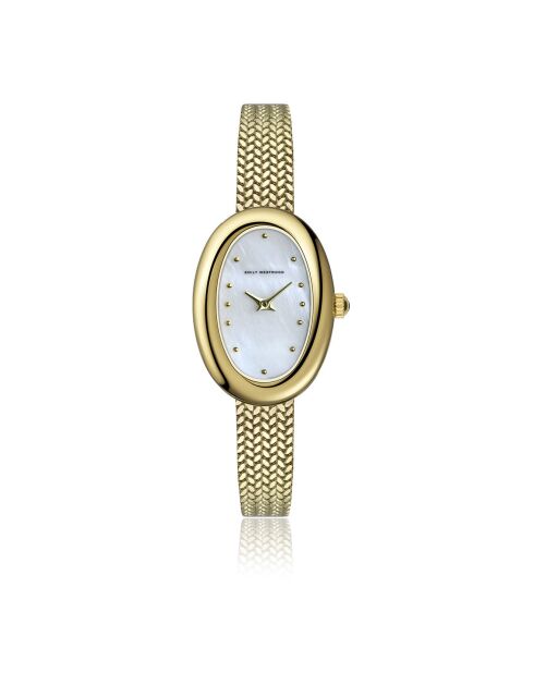 Montre en acier EKO-5910G mesh dorée