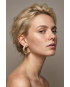 Boucles d'oreilles en Acier Clémentine dorées