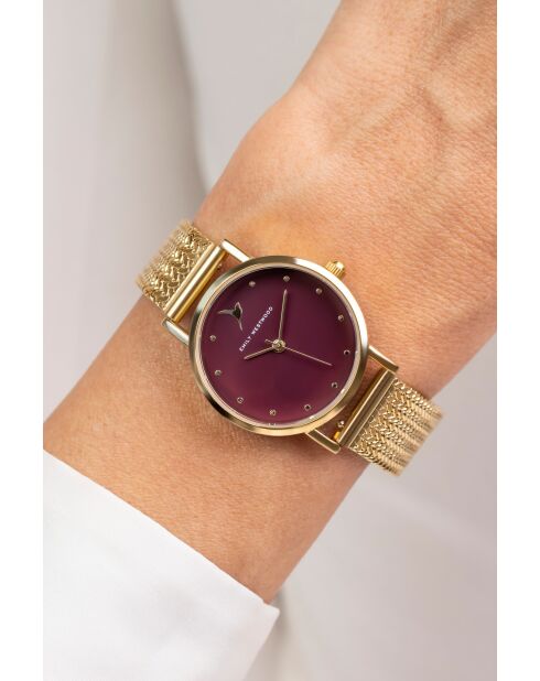 Montre analogique  en Acier EKF-5914GQ dorée