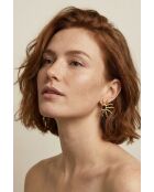 Boucles d'oreilles en Acier Laëtitia dorées