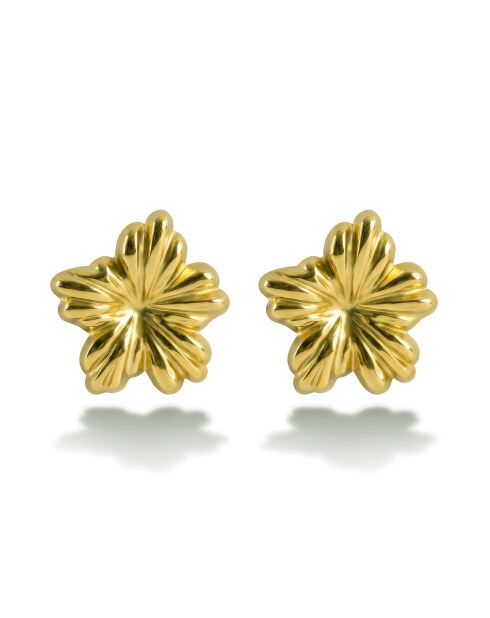 Boucles d'oreilles en Acier Amandine dorées
